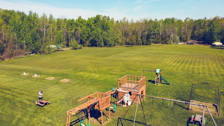 Aerial View of Heritage on the Lake Playground
