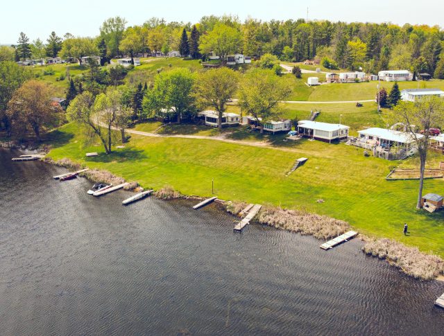 Aerial View of Heritage on the Lake