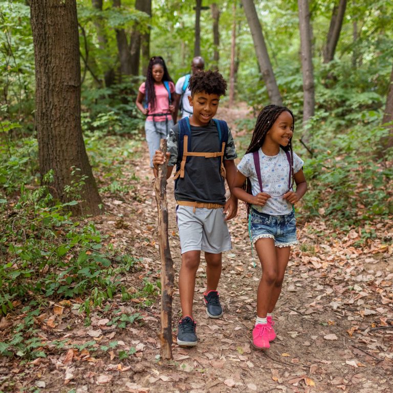 Family on Walking Trail