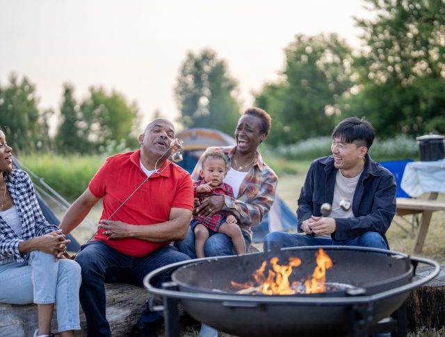 Family Roasting Marshmallows